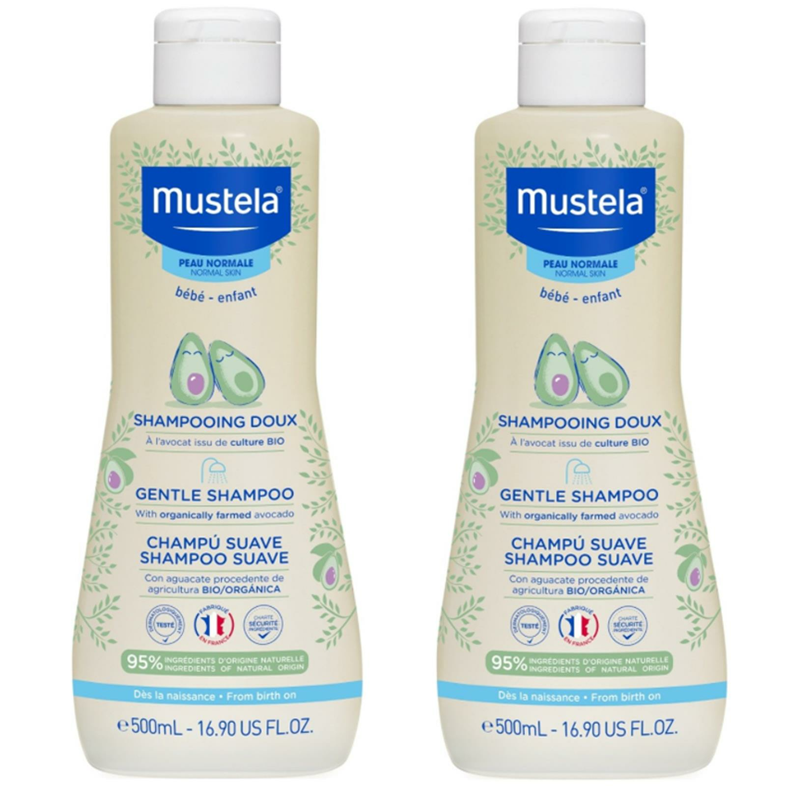 Mustela Gentle Shampoo Papatya Özlü Bebek Şampuanı 500 ml 2 ADET