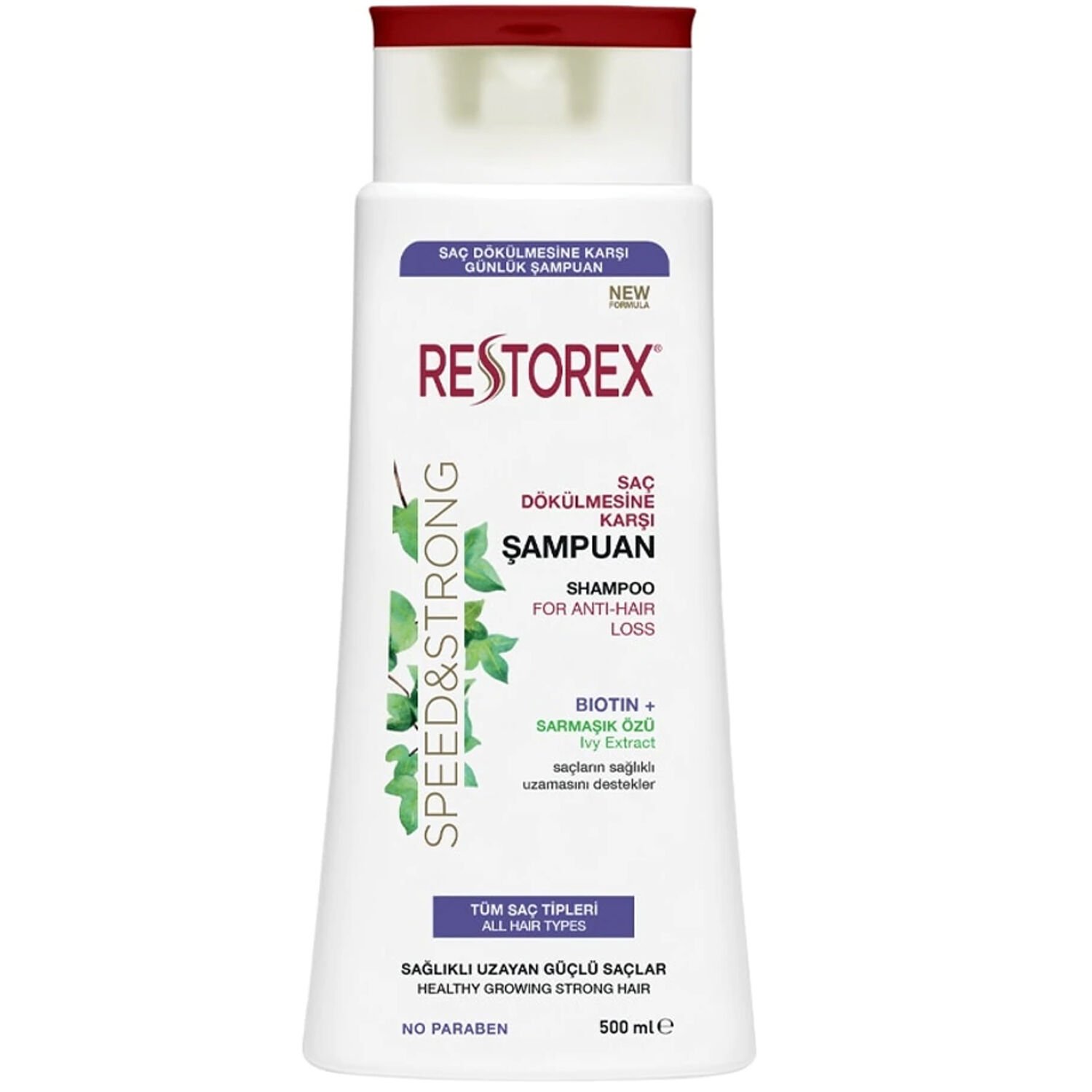 Restorex Saç Dökülmesine Karşı Ekstra Direnç Şampuanı 500 ml