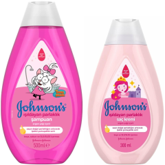 Johnsons Kral Şakir Işıldayan Parlaklık Şampuanı 500 ml + Johnsons Işıldayan Parlaklık Saç Kremi 300 ml