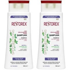 Restorex Saç Dökülmesine Karşı Ekstra Direnç Şampuanı 500 ml 2 ADET