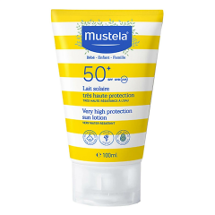 Mustela Çantalı Güneş Bakım Seyahat Seti - Papatya Özlü Bebek Şampuanı 500 ml Güneş Losyonu 100 ml