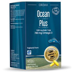 Ocean Plus 1200 mg Balık Yağı Limon Aromalı 50 Kapsül