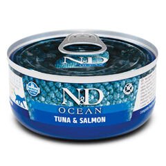 ND Ocean Ton Balığı Ve Somonlu Yetişkin Kedi Konservesi 70 gr