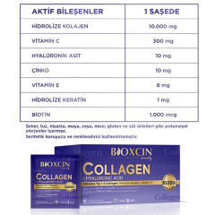 Bioxcin Beauty Collagen Hyaluronic Acid 30 Saşe
