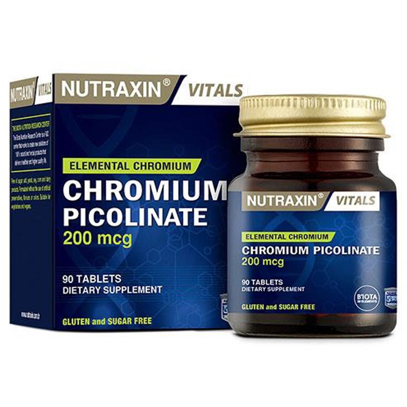 Nutraxin Chromium Picolinate 200 mcg 90 Tablet