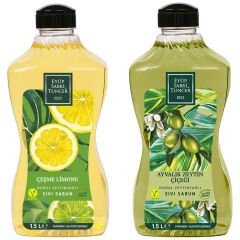Eyüp Sabri Tuncer Çeşme Limonu 1.5 lt + Ayvalık Sıvı Sabun 1.5 lt