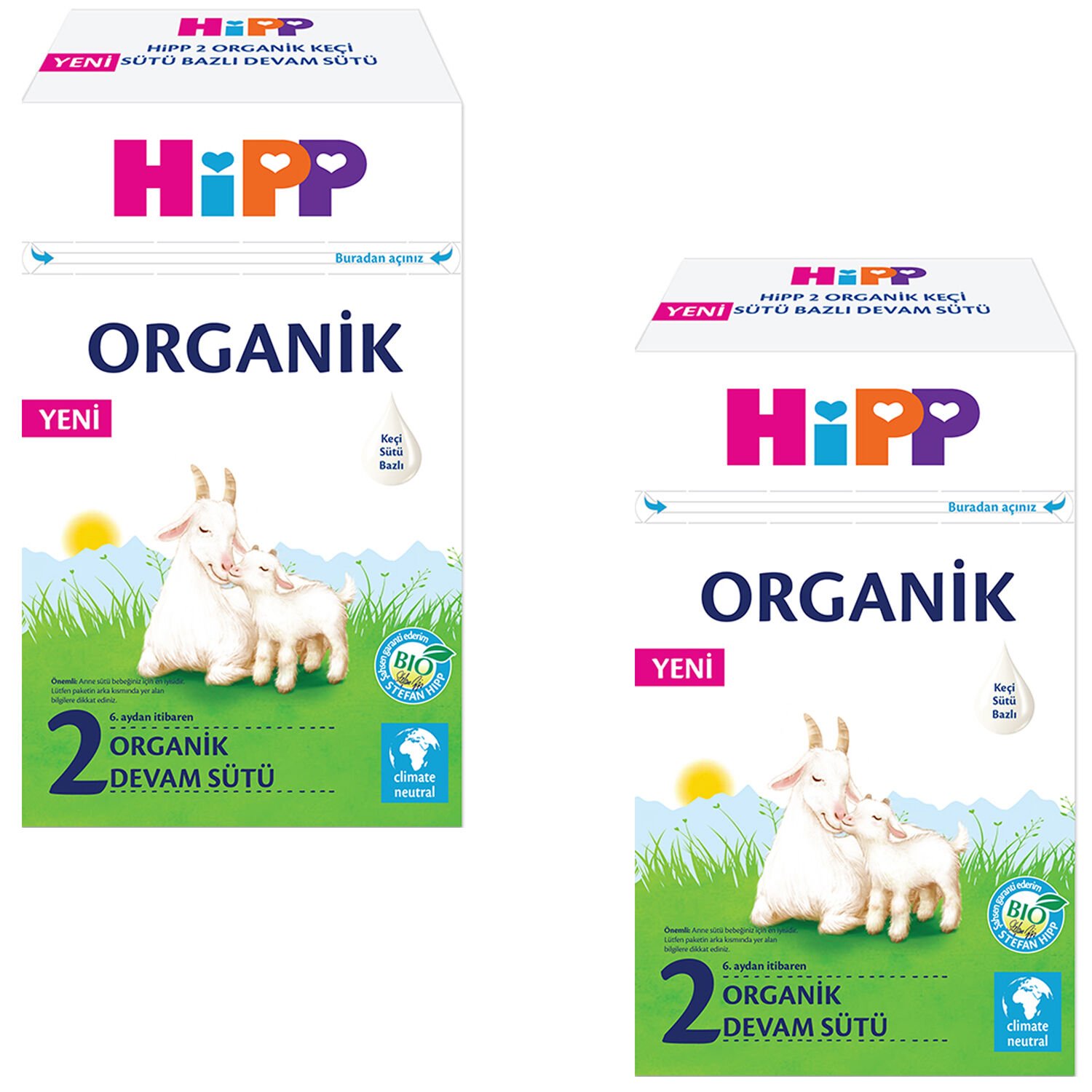 Hipp 2 Organik Keçi Sütü Bazlı Devam Sütü 400 gr 2 ADET