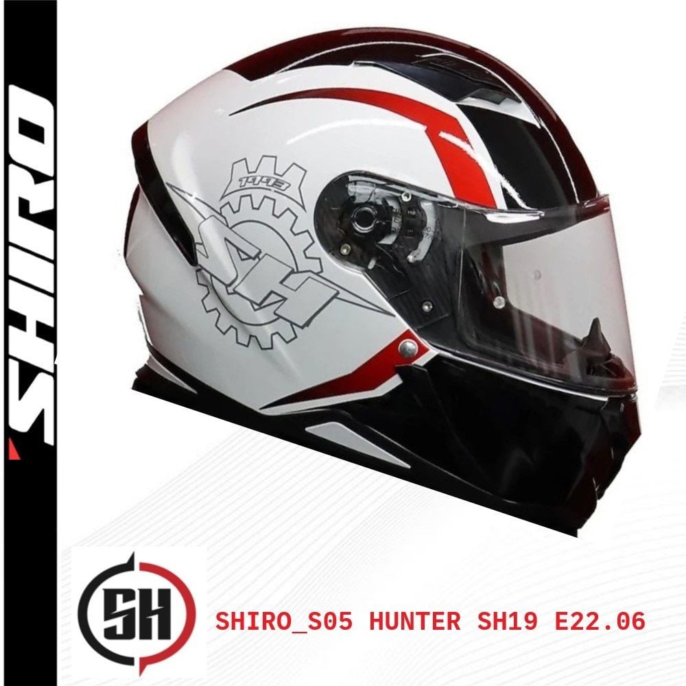 SHIRO KAPALI KASK SH19 HUNTER -L