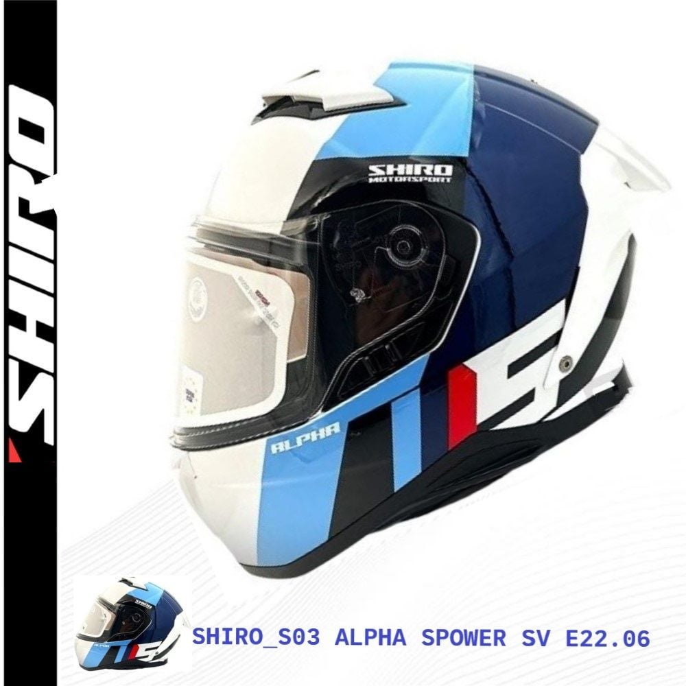 SHIRO KAPALI KASK ALPHA SPOWER GÜNEŞ VİZÖRLÜ -L