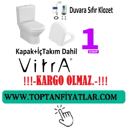 DUVARA SIFIR (-S50-)-OVAL-KLOZET+DEPO (Kapak+İç Takım Dahil)