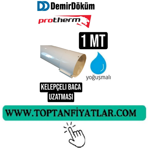 D.Döküm/Atromix/-1-Mt Yoğuşmalı Kombi İlave Baca Uzatması