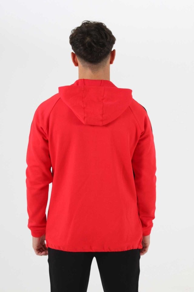 Satürn Kapüşonlu Sweatshirt Kırmızı
