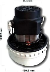 Universal Çift Fanlı Süpürge Motoru ( Bakır Sargılı ) 220V - 1400W