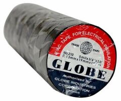 Globe Elektrik Bantı Siyah 10 Adet