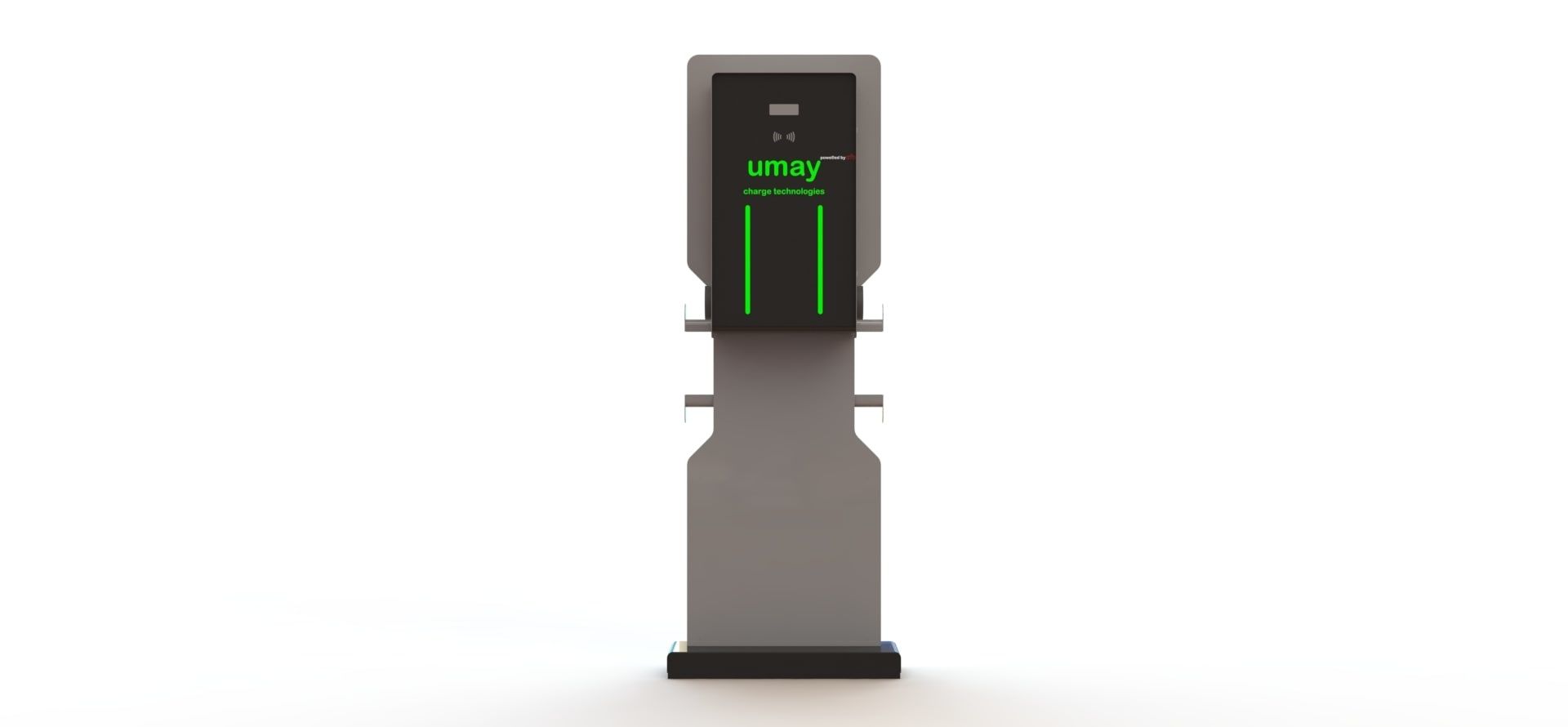 Umay Tech Elektrikli AC Araç Şarj İstasyonu 2x7,4 kW - 1 Tabanca + 1 Priz