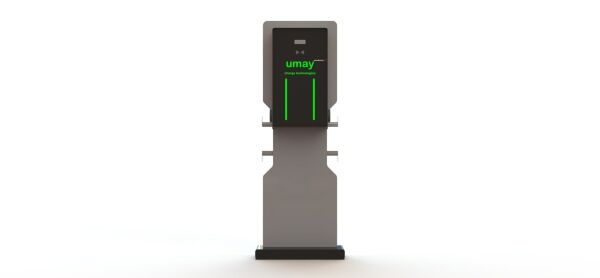 Umay Tech Elektrikli AC Araç Şarj İstasyonu 2x11 kW - 1 Tabanca + 1 Priz