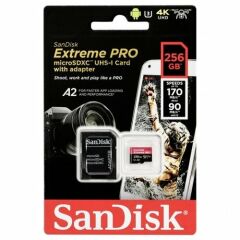 Sandisk 256GB 170mb/Sn Extreme Pro MicroSD Kartı