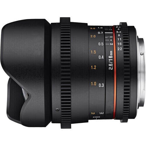 Samyang 16mm T2.6 Full Frame Cine DS Lens (Canon EF Mount)