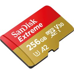 SanDisk Extreme 256 GB microSDXC 160 MB/s UHS-1 SDSQXA1-256G-GN6MA Micro SD Kart