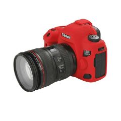 Sanger Silikon Kılıf Canon 5D Mark 4 İçin Kırmızı