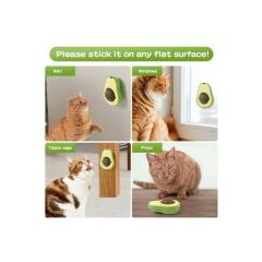 Avokado Tasarımlı Kedi Yalama Topu Kedi Otlu Ödül Topu