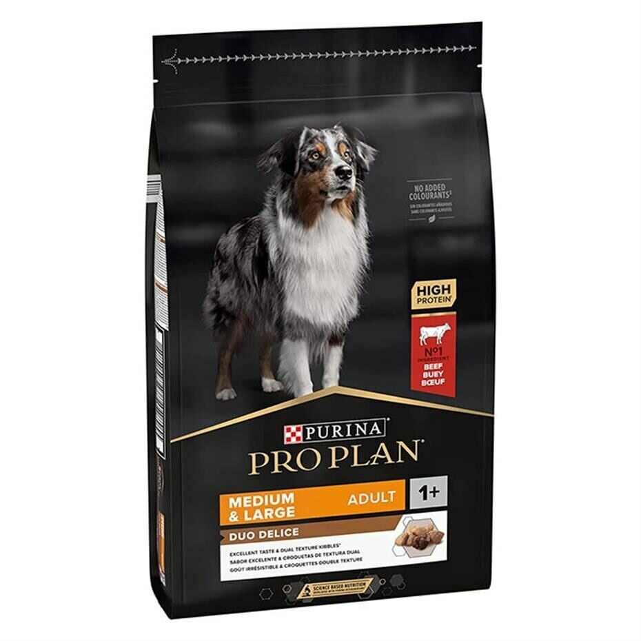 Pro Plan Duo Delice Biftekli Orta ve Büyük Irk Yetişkin Köpek Maması 10 Kg