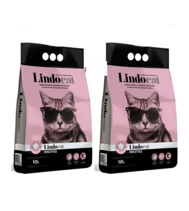 Lindo Cat Baby Powder Bebek Pudra Kokulu Ince Tane Kedi Kumu 10 lt X 2 Adet