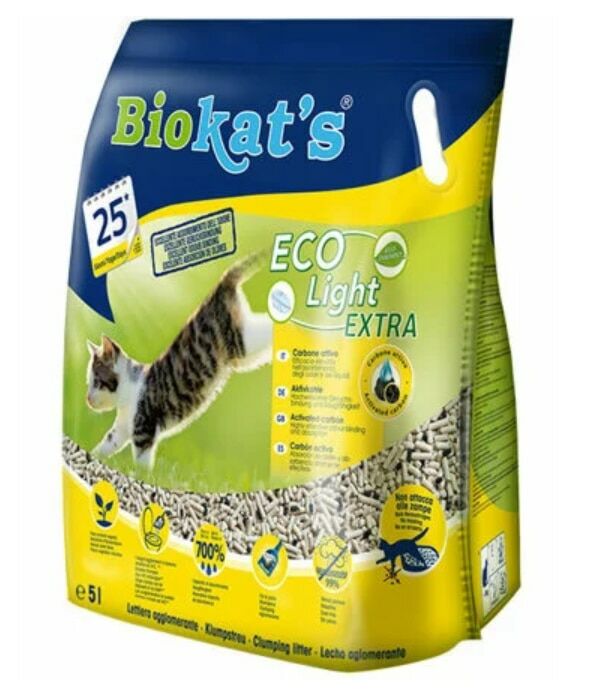 Biokat's Eco Light Extra Pelet Aktif Karbonlu Kedi Kumu 5 L