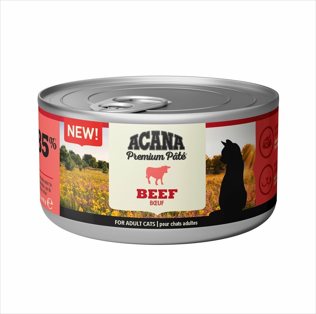 Acana Premium Pate Sığır Etli Yetişkin Kedi Konservesi 85 Gr x 24 Adet
