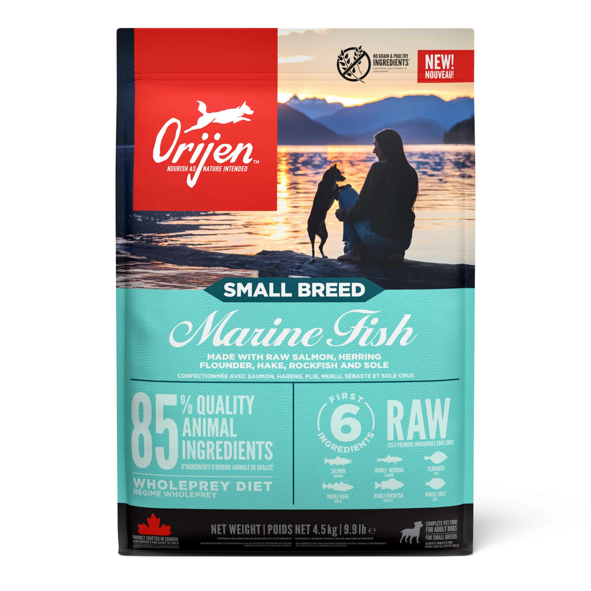 Orijen Small Breed Marine Fish Balıklı Küçük Irk Yetişkin Köpek Maması 4,5 Kg