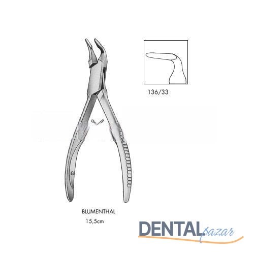 Blumenthal Kemik Pensi 15.5 cm 90° Açılı