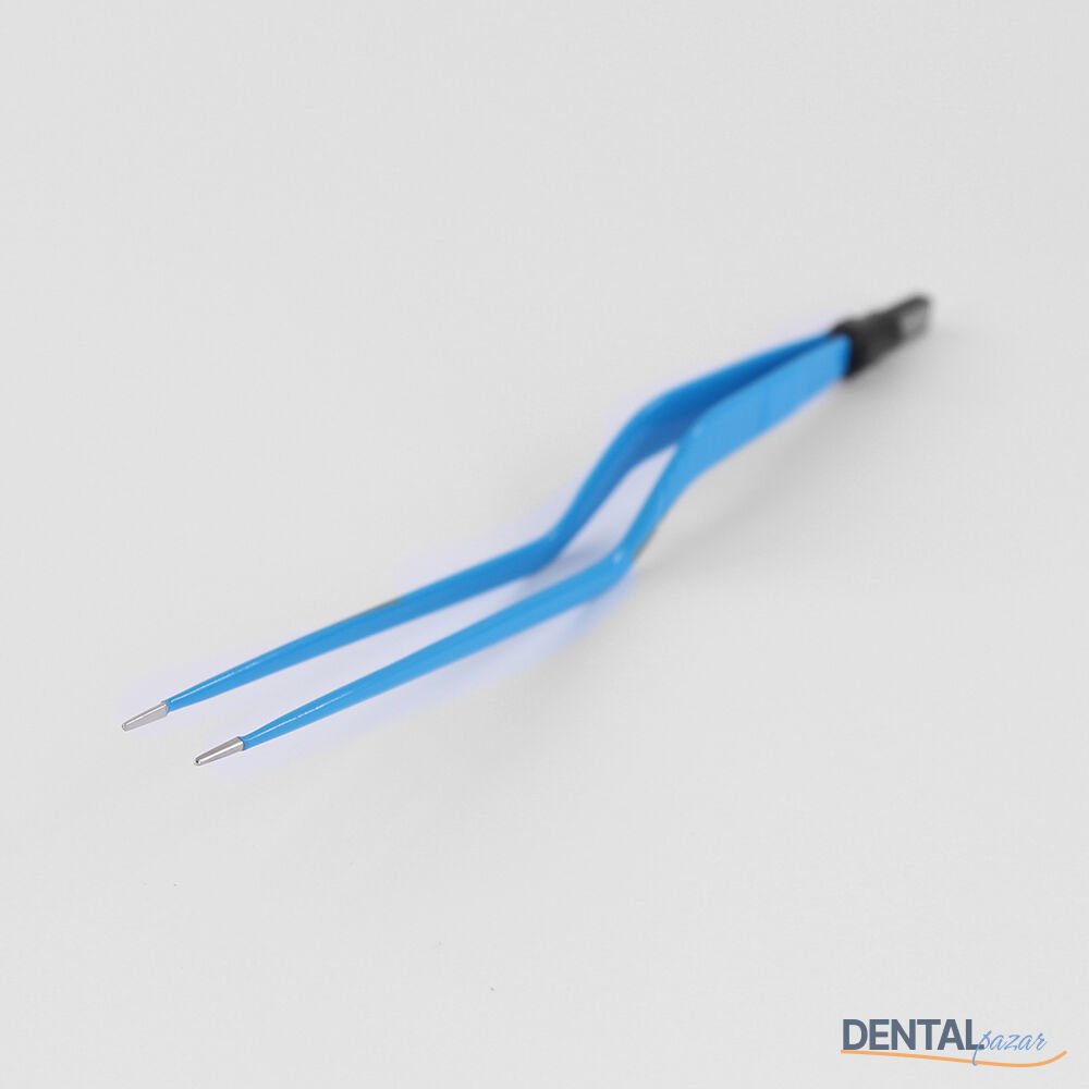 Surtron Bipolar Açılı Forceps 20 Cm