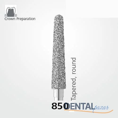 850 Sentetik Elmas Frez - 5 Adet - Konik