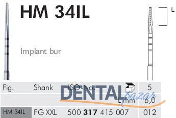 Carpide Cerrahi Frez - 34IL - 5 Adet