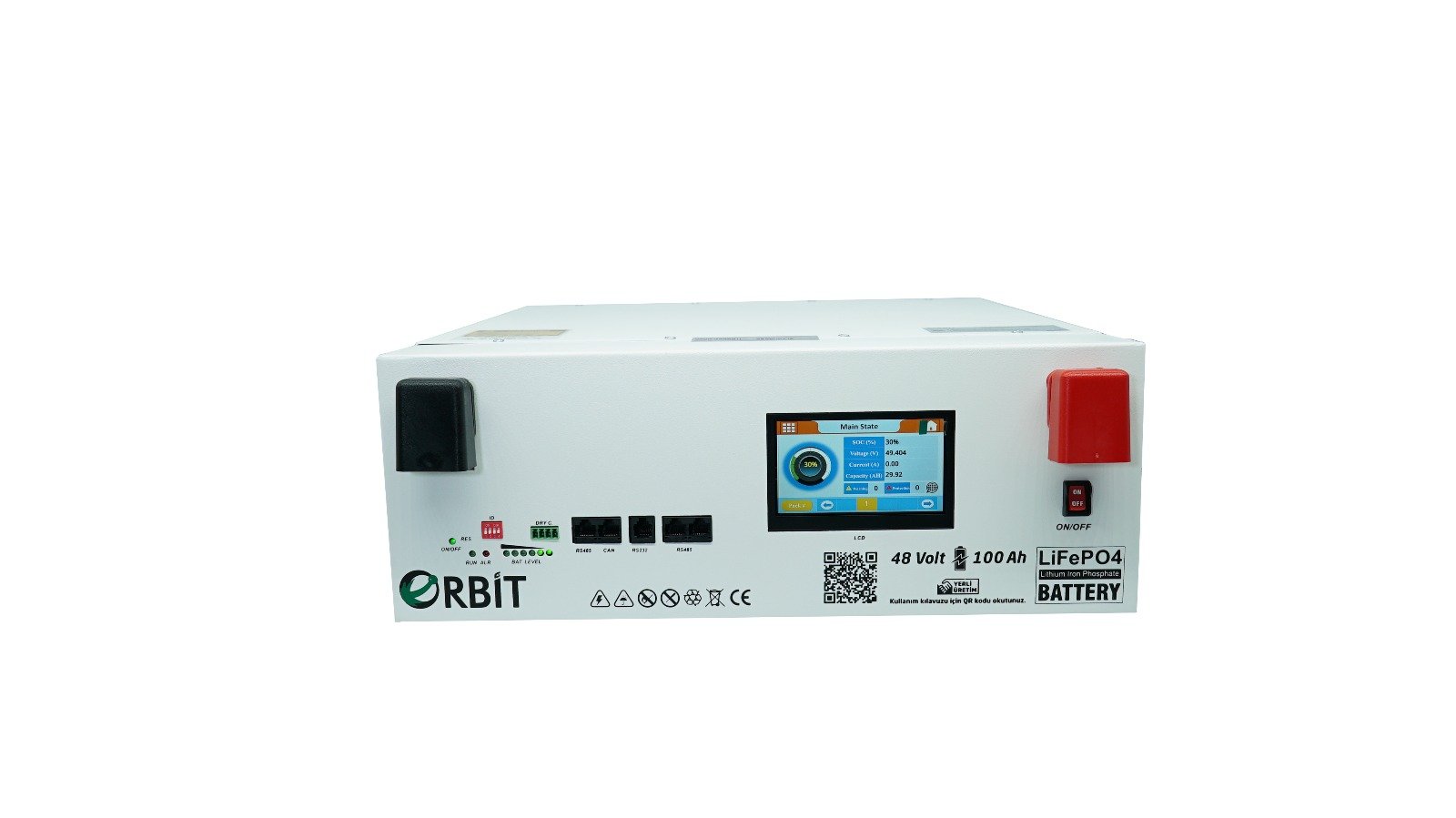 Orbit 48V 100 Ah Lİfepo4 Batarya 5 Yıl Garanti