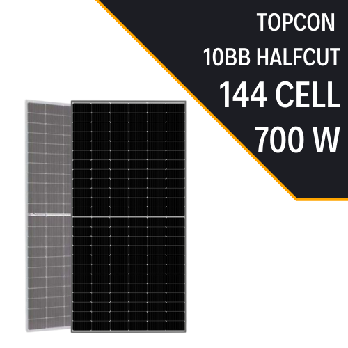 TOPCON BIFACIAL 700W HALF CUT GÜNEŞ PANELİ