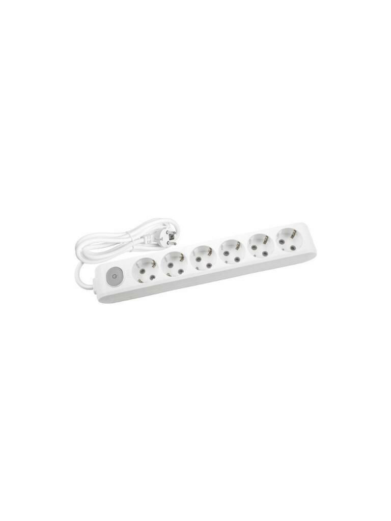 VİKO MULTİ-LET ALTILI PRİZ ANAHTARLI TOPRAKLI KABLOLU-2 MT