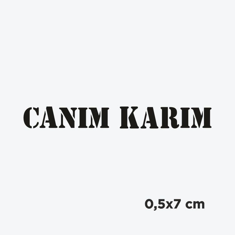 Canım Karım Dövme Şablonu