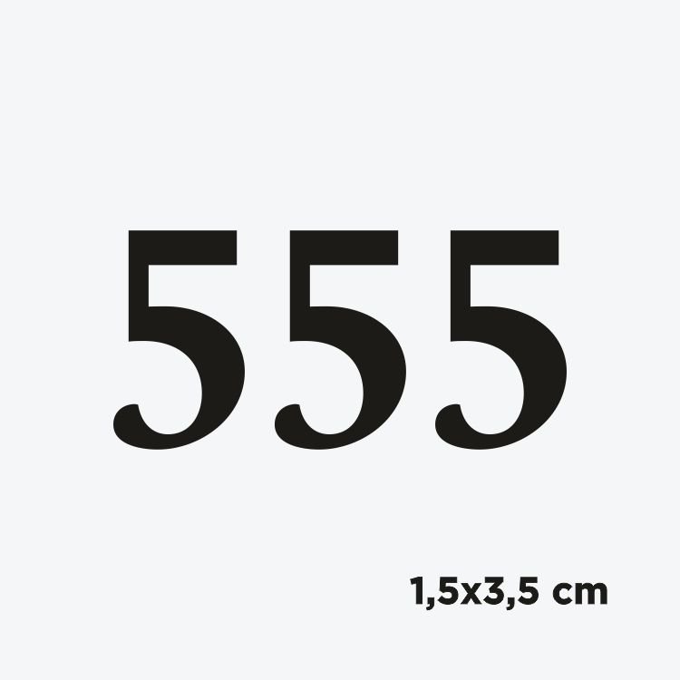 Melek Sayısı Klasik Font-555