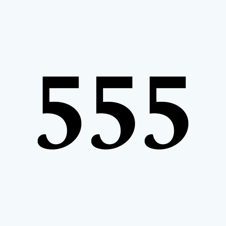 Melek Sayısı Klasik Font-555