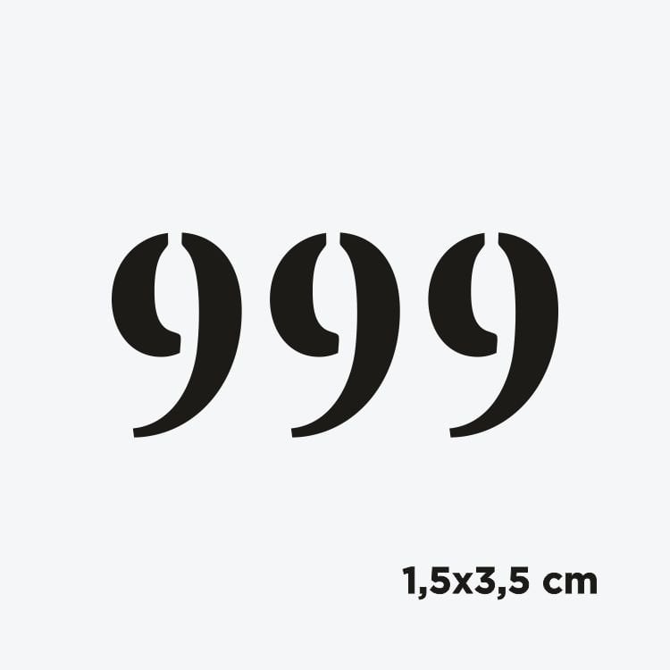 Melek Sayısı Klasik Font-999