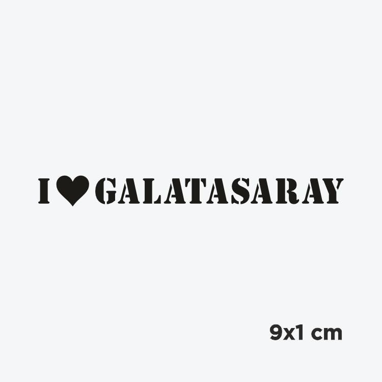 I Love Galatasaray Dövme Şablonu