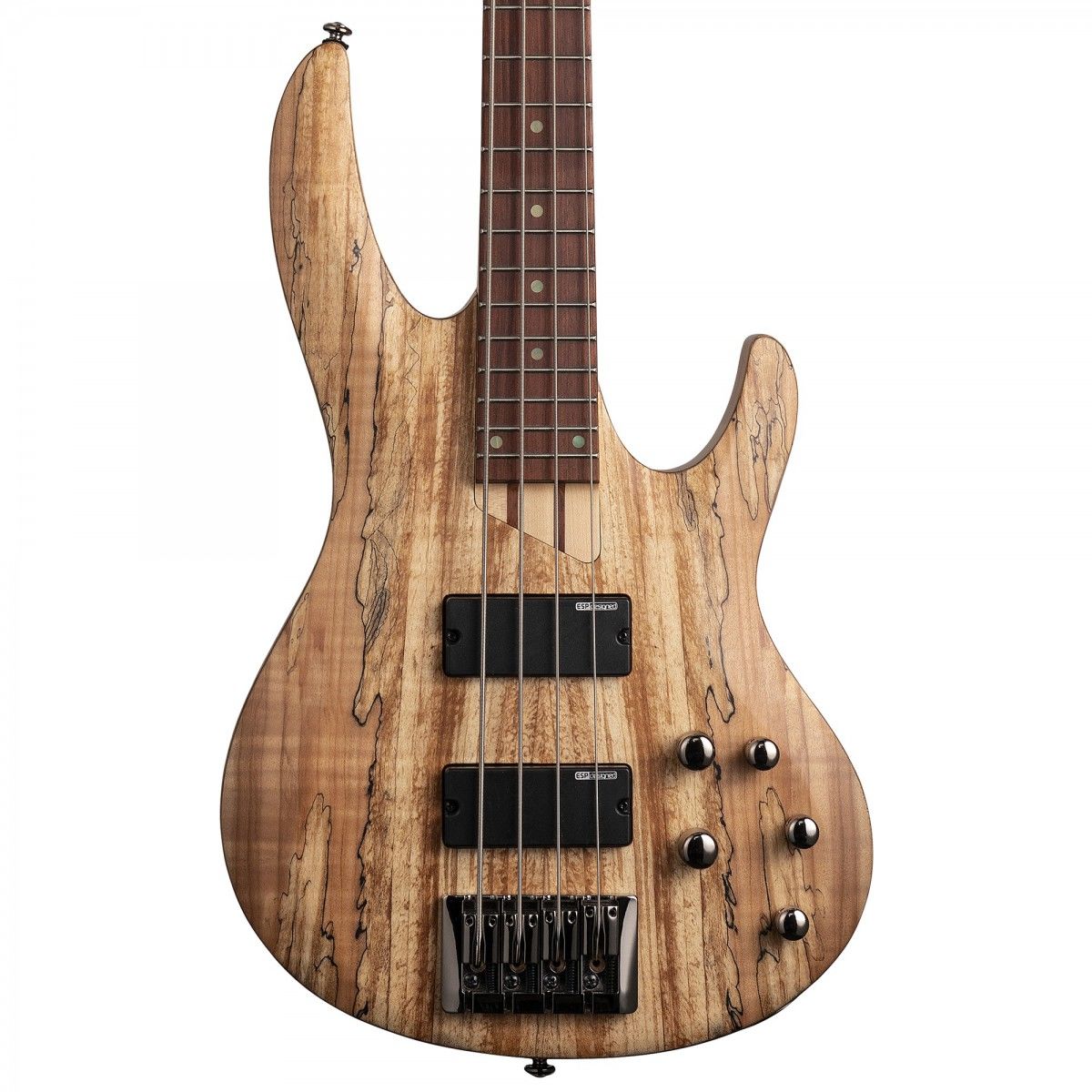 ESP LTD B-204 Spalted Maple Natural Bas Gitar