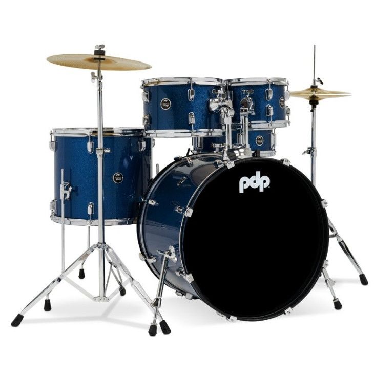 PDP Drums centerstage 22 Inch 5-Parça Akustik Davul Seti (Royal Blue Sparkle)