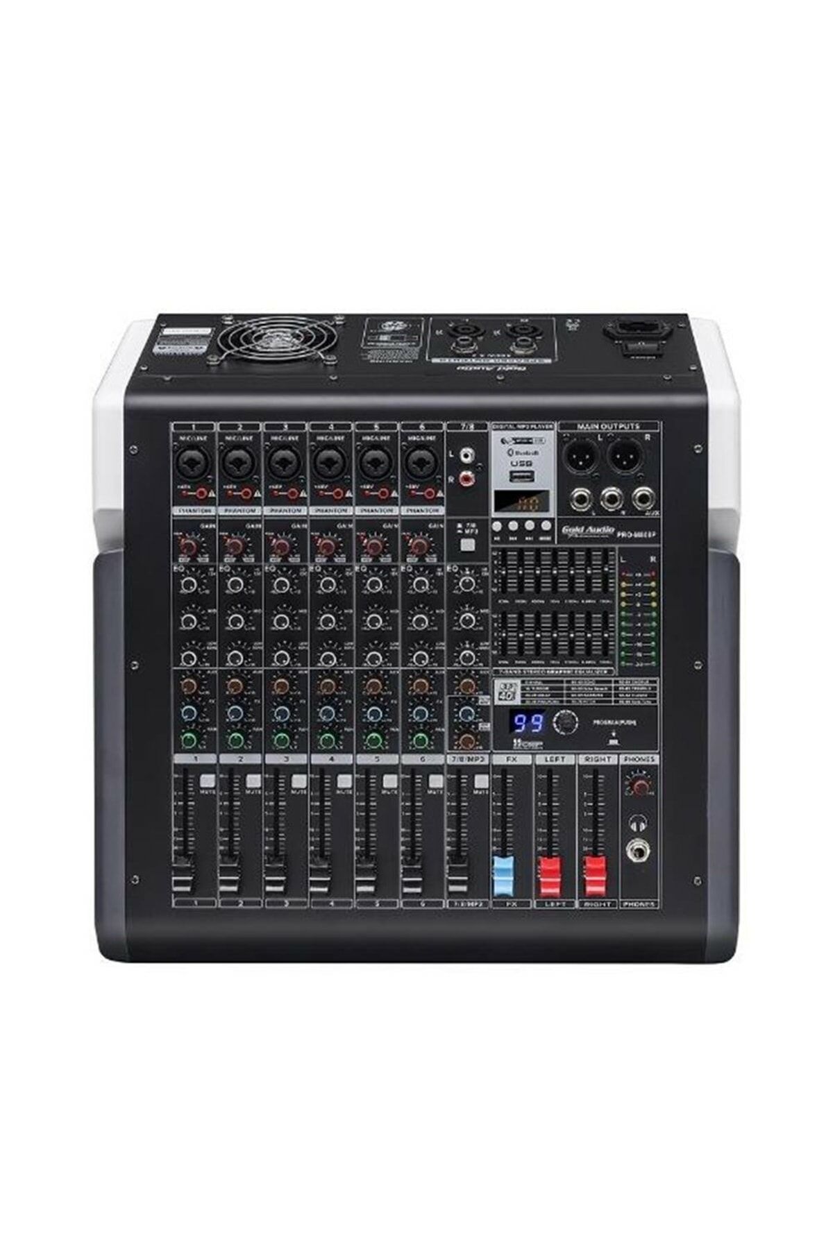 Pro-m808p 8 Kanallı 2x450 Watt 99 Efektli Anfili Mikser