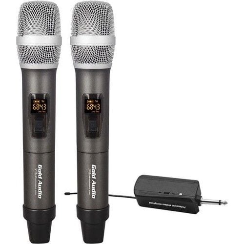 Gold Audio GX-832EE Uhf Çift El Wireless Telsiz Mikrofon