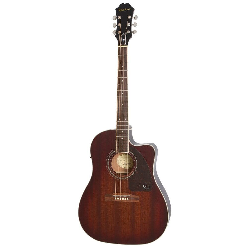 Epiphone AJ-220SCE Elektro Akustik Gitar (Mahogany Burst)