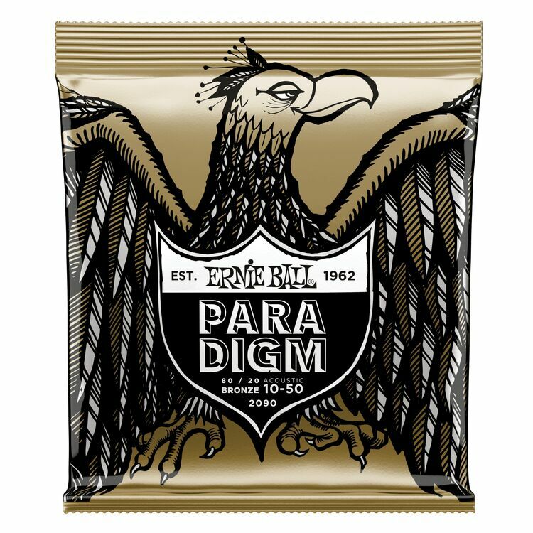 ERNIE BALL P02090 Paradigm Ekstra Light 80/20 Bronz 10-50 Akustik Gitar Tel Seti