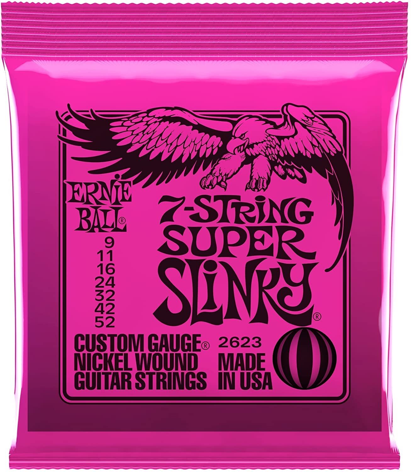 Ernie Ball P02623 Regular Slinky Nickel 09-52 (7 Telli) Elektro Gitar Teli
