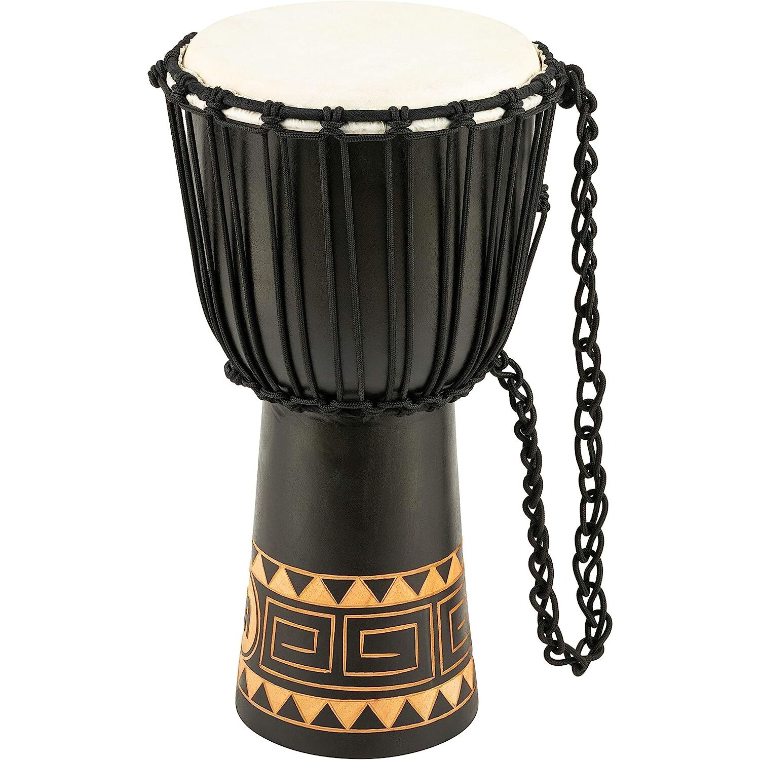 Meinl HDJ1-M Carving African Style 13'' Djembe (Dark Brown)